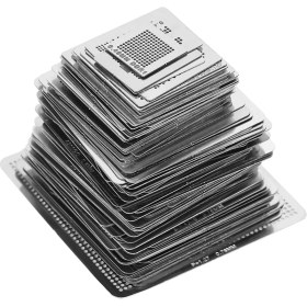 Resim Creatorally 130 Adet Bga Evrensel Yeniden Toplama Yeniden Işleme Ağı Şablonları Çelik Şablon Ağı Doğrudan Isı Seti Kiti (Yurt Dışından) 