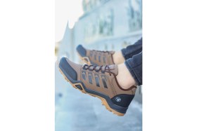 Resim Vojo P7 Suya Dayanıklı Kışlık Erkek Bot Bağcıklı Suni Deri Outdoor Ayakkabı 