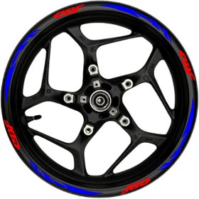 Resim Ogec Worx CBF kırmızı yazılı mavi reflektif pençe şeritli 