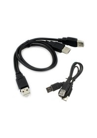 Resim USB 2.0 Y Kablo Harici HDD Hard Disk Power & Data Kablosu 