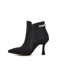 Resim Ayakmod 543111 Siyah Süet İçi Polarlı Kadın Topuklu Bot 001 