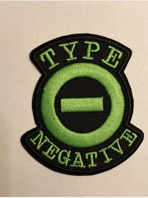 Resim StüdyoÜmitTişört Type O Negatıve Patch(yuvarlak)-peç,arma Ve Kot Yaması (5,5x7,5cm) 