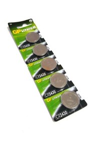Resim GP 1 Kart 5 Adet Batteries Pil Düğme 3v 2430 Lityum (beşli Paket) Cr-2430 2430 