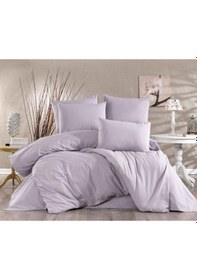 Resim Vionetta Ranforce % 100 Pamuk Açık Gri 2 Yastıklı Tek Kişilik Nevresim Takımı Açık Gri 