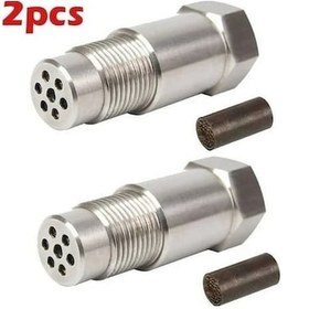 Resim Besthome1 2 Paket O2 Araba Cel Fix Oksijen Sensörü Motor Arıza Giderici Adaptörü Oksijen M18x1.5 Gümüş Gümüş 