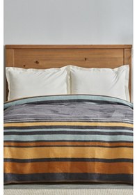 Resim Karaca Home Nina Tek Kişilik Pamuk Battaniye Antrasit 200.22.04.0223 