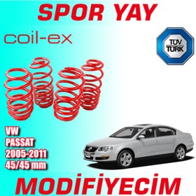 Resim Coil-Ex Passat 2005-2011 Arası 45-45Mm Alçaltma Spor Yay Helez 