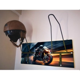 Resim Özel Fotoğraflı Kask Askısı, Motorcu Kask Askısı, Personalv65 