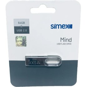 Resim Simex 64GB Mind Secure+ 2.0 Metal USB Flash Bellek 