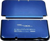 Resim Maitlan Koyu Mavi Yeni 3DSLL Ekstra Konut Kabukları Üst/Alt Kapak Plakaları Değiştirme, New3DS için Yeni 3DS XL LL 3DSXL New3DSXL Oyun Konsolları, DIY Dış Üst/Alt Ön Panel A/E Yüz 2 ADET Set 