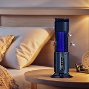 Resim Şarj Edilebilir Çok Fonksiyonlu Sivrisinek Öldürücü Lamba, 2'si 1 Arada Böcek Kovucu ve Çift Renkli Gece Işığı, Asma veya Düz Yerleşim, Ev, Ofis ve Karavan Kullanımı İçin Uygun, İç Mekan & Dış Mekan 