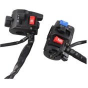 Resim Chuangyinshop Motorcycle Sinyal Korn Start Butonları 7 8 Inc Siyah Dayanıklı Alüminyum Plastik 