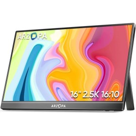 Resim Arzopa Z1RC 16" 25 Ms 2.5k 60Hz IPS Parlak Qhd Ekran Taşınabilir Monitör 