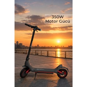 Resim Pirantech A1 Max Elektrikli Scooter 350W Güç - Kırmızı 