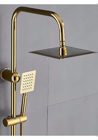 Resim Gold Yağmurlama Robot Duş Seti Duş Başlığı - 400g Altın 