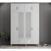 Resim Açelya Portmanto Vestiyer Meşe Beyaz M8-140 cm 