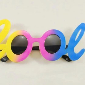 Resim Marsilyan Cool Yazılı Rengarenk Parti Gözlüğü 21x8 cm (K95) 