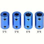 Resim 1 adet Mavi Alüminyum Alaşım Kombineör, Motor Kombineör, Esnek Kodlayıcı, Tekne Modeli, Gemiler Modeli, Metal Model DIY Motor Bağlantı Parçaları, 3D Baskı Aksesuarları 