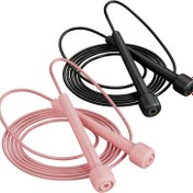 Resim 1 adet Ayarlanabilir Anti-Tangle Zıplayan Halat - Hafif PVC, Siyah, Hız Antrenmanı, Dayanıklılık, Boks ve Ev Fitnessi için İdeal, Çoklu Ölçekli Seçenekler, Ağırlık Kaybı Halatı|Tangle-Free Tasarım|Esnek Zıplayan Halat 