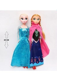 Resim Frozen Karlar Ülkesi Oyuncak 2Li Bebek Elsa Anna 29Cm Et Bebekler 