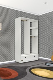 Resim Kenzlife Giysi Dolabı 2 Bölmeli 2 Çekmeceli Bedri 182*100*42 Byz Dolap Kapaksız 