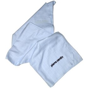 Resim Pierre Cardin Mavi Çok Amaçlı %100 Pamuklu Müslin Bebek Battaniyesi 303745 Mavi 