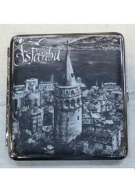 Resim Sigara Tabakası(Kısa Sigara)9.50cm/9.50cm Boyutu-GALATA KULESİ 