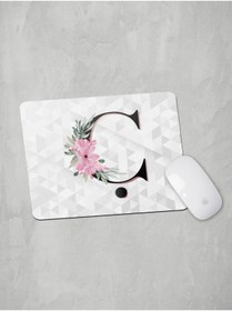 Resim Panorama Ajans Ç Harfi Baş Harf Pembe Çiçekli Mouse Pad 