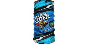 Resim Mavi Petek Dokulu Extreme Rider Motorcu Çok Amaçlı Bandana Boyunluk Maske Buff Balaklava Kask Altı 