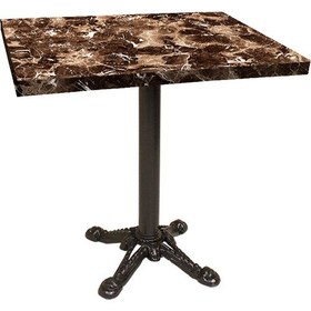 Resim Çipa Kare Laminat Tabla Masa 70 x 70 cm - Brownie Mermer 