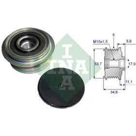 Resim Ina Alternatör Kasnak Rulmanlı 6-kanal Ford Mondeo/s-max-volvo C3 