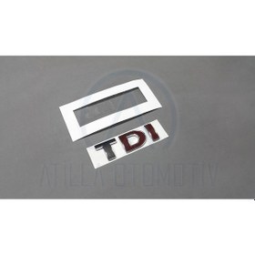 Resim Volkswagen Passat 1997-2005 Tdi Bagaj Yazısı Çift Kırmızı 