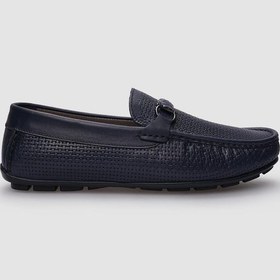 Resim Cabani %100 Hakiki Deri Lacivert Tokalı Erkek Loafer-lacivert Lacivert 