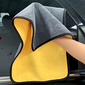 Resim Ultra Emici Mikrofiber Araba Yıkama Havlusu - Süper Peluş, Kalın Detaylı Bez Otomobil Bakımı ve Temizliği için - Araç Dış Bakımı - Polyester Malzeme 