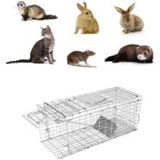 Resim Hayvan Yakalama Kafesi 78x28x32cm. Kedi, Sıçan, Samur, Tavşan Vb 