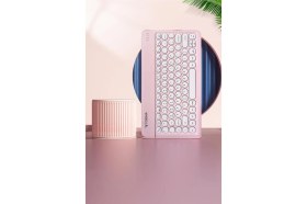 Resim Torima Bluetooth Kablosuz Klavye Mouse Seti TMK08 Pembe 