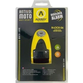 Resim B-lock 06 Alarmlı Disk Kilidi 6 Mm 120db Sarı-siyah 