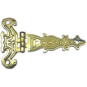 Resim Skygo Dekoratif, Sac Tek Kuyruklu Menteşe - 40x68 mm, Küçük, Sarı, 1 Adet 