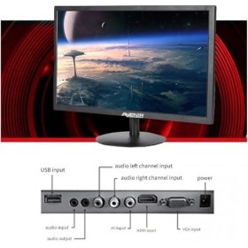 Resim Avenir AV-M22A 22" LED Monitör USB / HDMI / VGA Dahili Hoparlör 