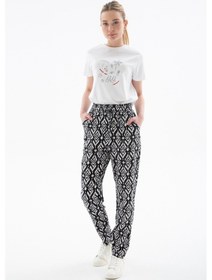 Resim Fashion Friends Bayan Pantolon 25y0843k1 Siyah Siyah 