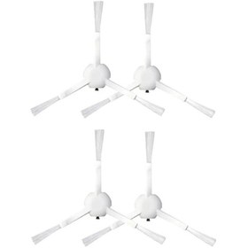 Resim Xiaomi Mop 2 Ultra Stytj05zhmhw Uyumlu 4 Adet Beyaz Yan Fırça 