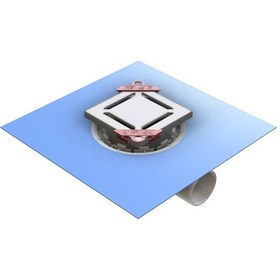 Resim Evimetal - 15X15 Cm Yer Süzgeci - Yalıtım Etekli - Yan. 50 Mm Çık 