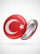 Resim Jet Online 20 Adet Türk Bayrağı Rozet, Türkiye Rozeti, Öğrenci Rozeti 