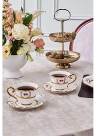 Resim Karaca Royal Bone Elizabeth 2 Kişilik Çay Fincanı 