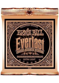 Resim Ernie Ball P02550 Everlast Akustik Gitar Teli Extra Light 