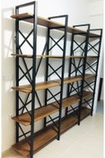 Resim Metin Güneş Mobilya Dekoratif Ahşap Kitaplık 200x230 Cm Ktp65 