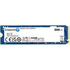 Resim 500 GB Kıngston Nv3 M.2 Nvme Pcıe Gen4 5000/3000MBS SNV3S/500G 