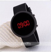 Resim Dijital Led Tasarım Siyah Renkli Silikon Kordonlu Unisex Kol Saati St-303518 