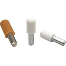 Resim TeknoKapsül Hırdavat Metal Başlı Raf Pimi 5mm 25 Adet Krem 