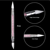 Resim 1/5 Adet Silikon Tırnak Araçları Çift Uçlu Tırnak Sanat Heykel Kalem Taklidi Oje Oyma Kalem Kauçuk Ucu Tırnak Fırçaları Pembe 